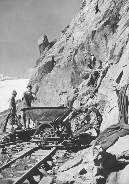 Bau der Großglockner Hochalpenstraße | © Construction of the Grossglockner High Alpine Road