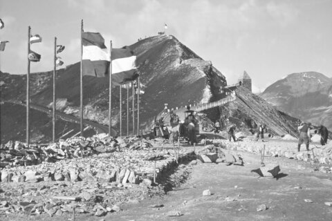 Bau der Großglockner Hochalpenstraße | © Archiv GROHAG