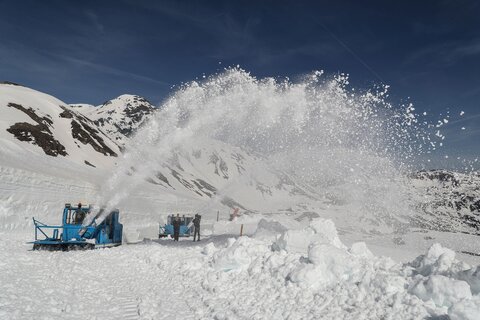  Glockner road snow clearing, snow blower, rotary plough system "Wallack" | © grossglockner.at/Franz Neumayr